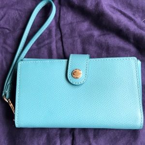 Coach Teal Wristlet